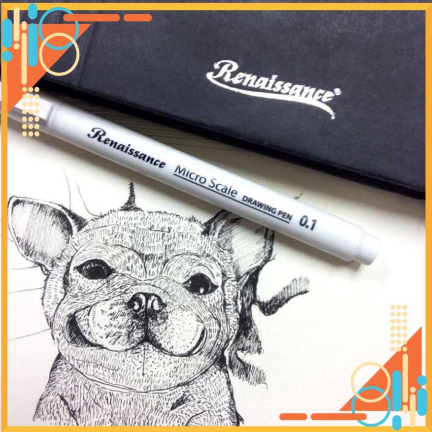 Bút đi nét line Microscle Drawing Renaissance Thái Lan nhiều kích cỡ, bút line art cao cấp