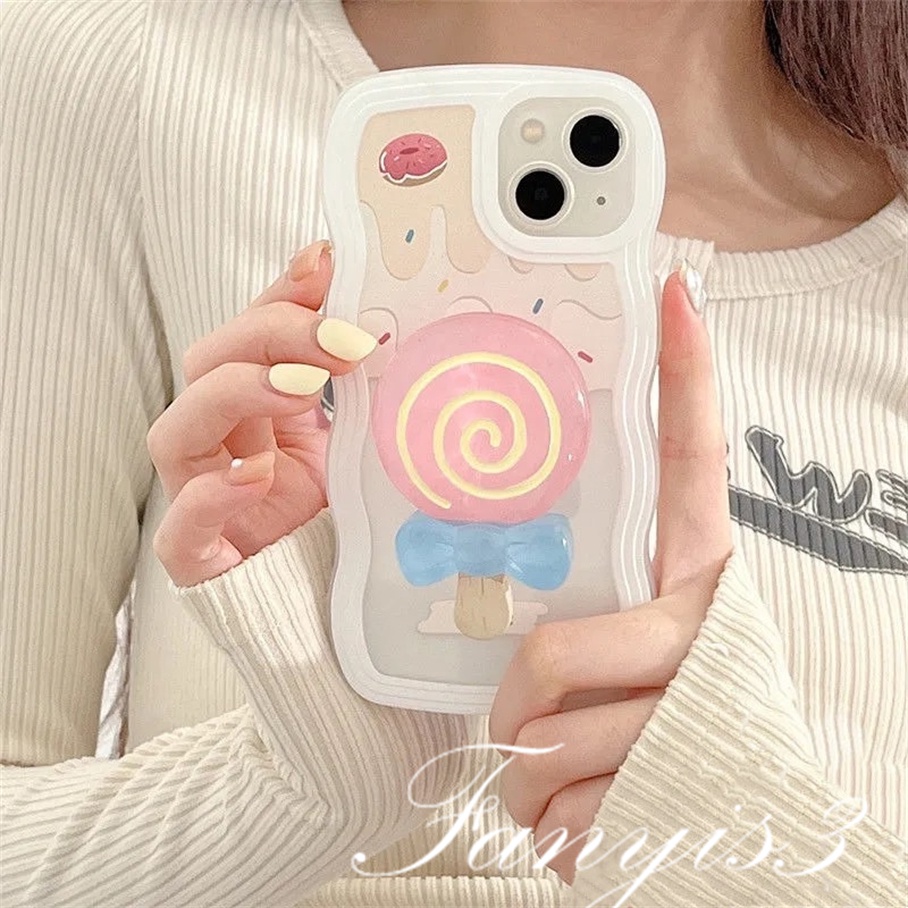 Ốp Điện Thoại TPU Mềm Họa Tiết Bánh Donut Cho iPhone 14 13 12 11 Pro Max X XR Xs Max 8 7 6 6s Plus SE 2020