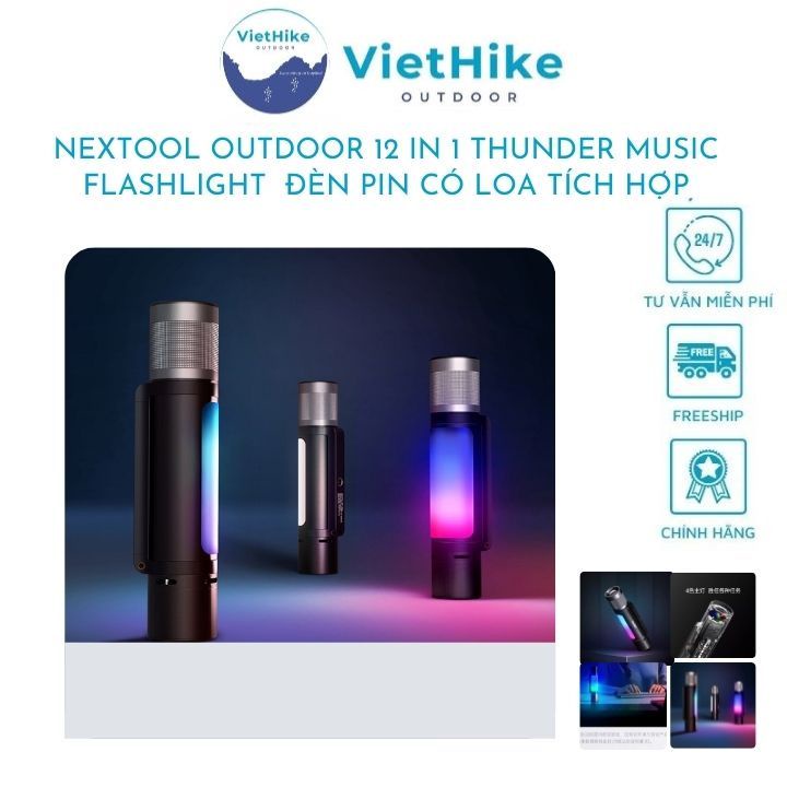 Xiaomi NexTool Outdoor 12 in 1 Thunder Music Flashlight đèn pin có loa tích hợp