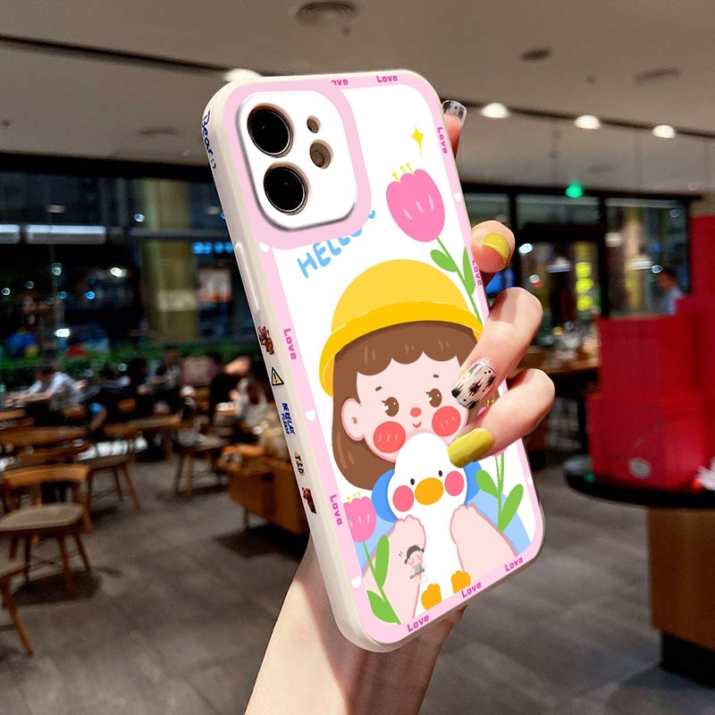 Ốp iphone Hello baby ngộ nghĩnh đẹp viền vuông bảo vệ camera ốp lưng iphonex/xs/xr/xsmax/6/6s/7/8plus/11/12/13/pro