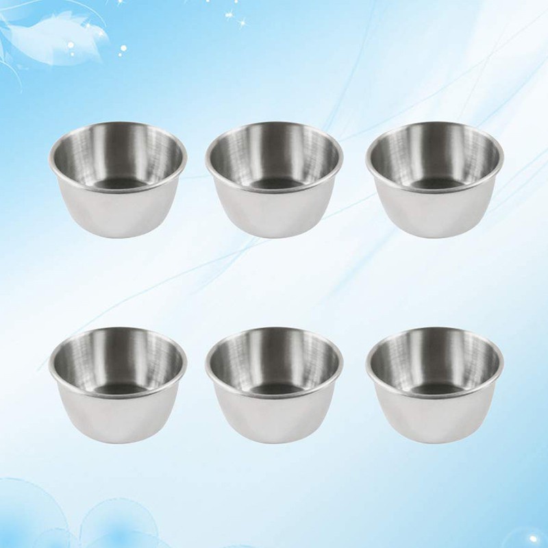12Pcs Stainless Steel Container Food Storage Containers for Portion Control Sauces Spices Liquid Dips