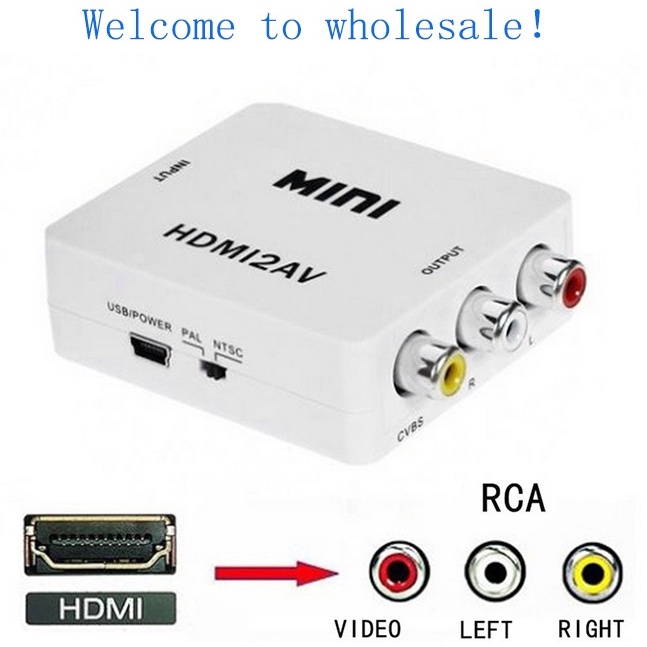 Bộ ChuyểN HDMI Sang AV RCA Audio Video CVBS HD 1080P - RCA Cho PC / TV