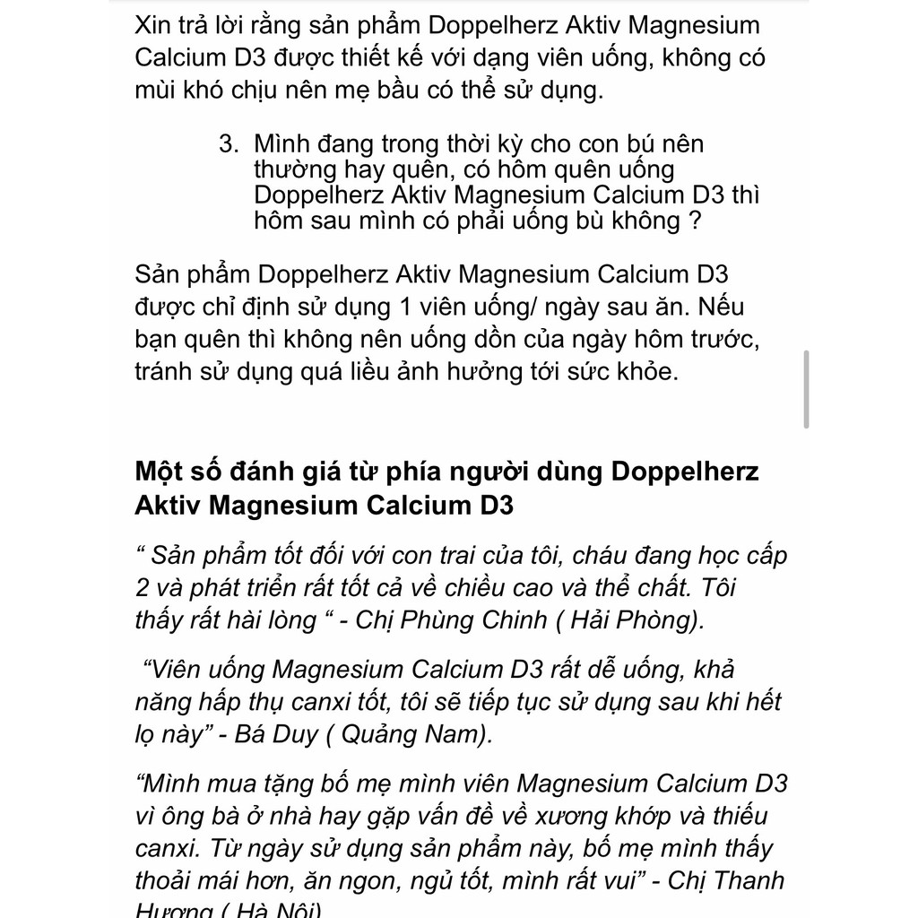 (Hàng Đức) Viên uống Magnesium + calcium+ D3 | BigBuy360 - bigbuy360.vn