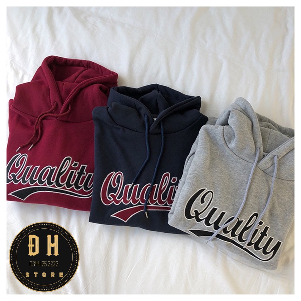 (Mẫu Mới 2021) Áo Hoodie Chữ Quality Có Mũ Nam Nữ Chất Nỉ Bông Dày Dặn Form Rộng Unisex- Áo Nỉ Nam Nữ Ulzzang Hoạ Tiết | BigBuy360 - bigbuy360.vn