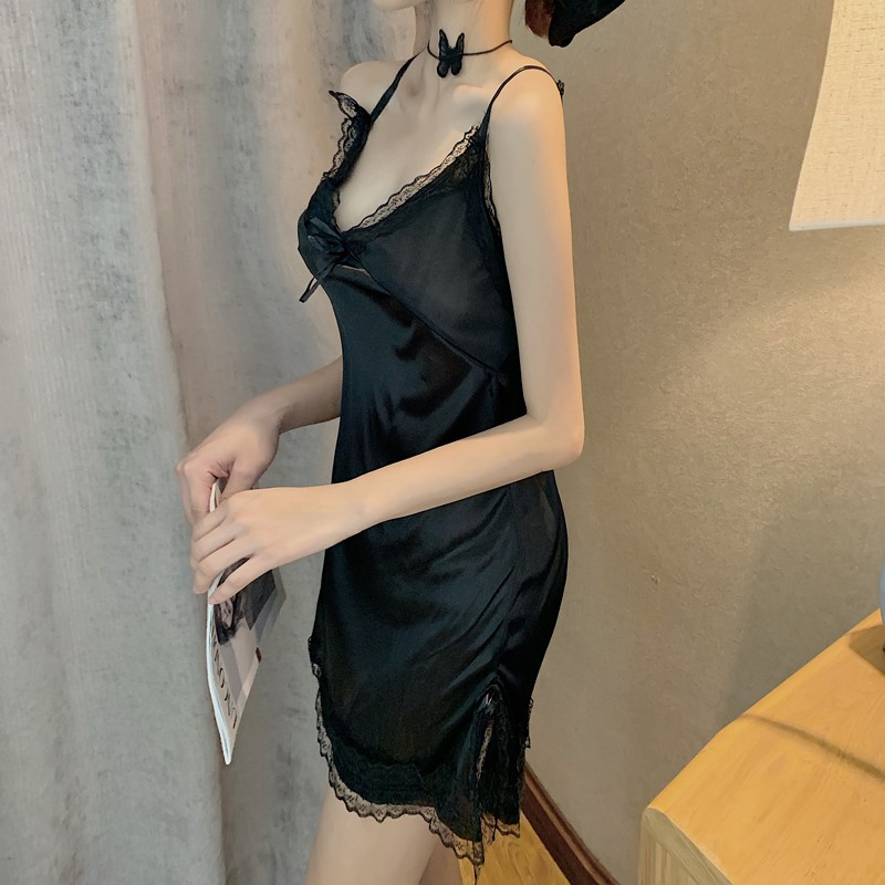 đồ ngủ Hai Dây Cổ Chữ V Phối Ren Gợi Cảm Cho Nữ | BigBuy360 - bigbuy360.vn