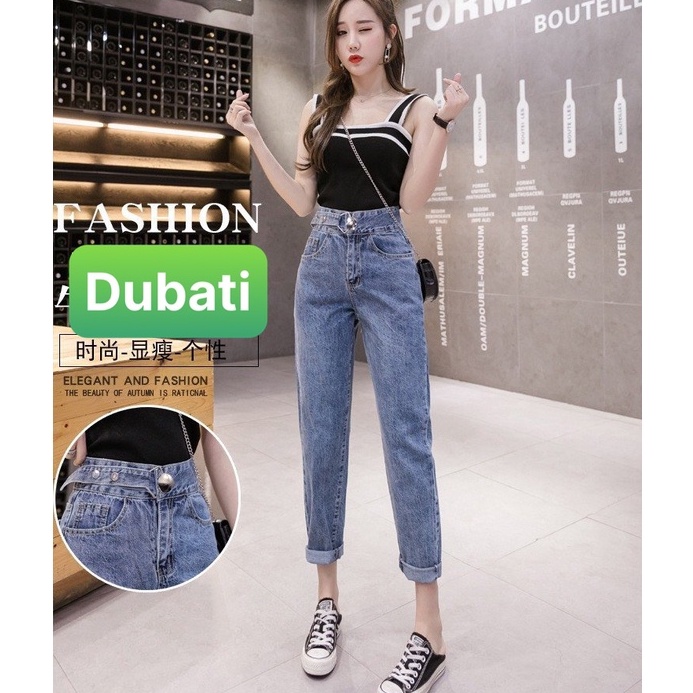 QUẦN JEAN NỮ CHẤT KHÓA KIỂU NÚT DÂY LƯNG CAO NÂNG MÔNG SÀNH ĐIỆU HÀN QUỐC 2022- DB-125 -DUBATI FASHION