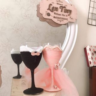 Cặp Ly trang trí đám cưới 😍