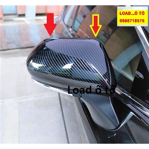 Ốp Gương Chiếu Hậu Xe Toyota Camry 2022-2019 Mẫu Vân Carbon Cao Cấp