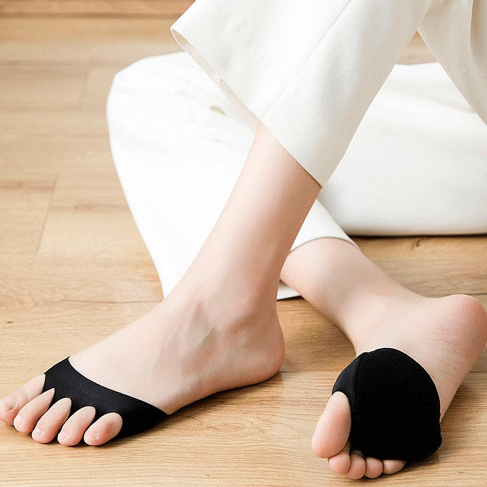 Vớ Nửa Bàn Chân Bằng Xốp Lót Tre Tàng Hình Chống Trượt Cho Nữ