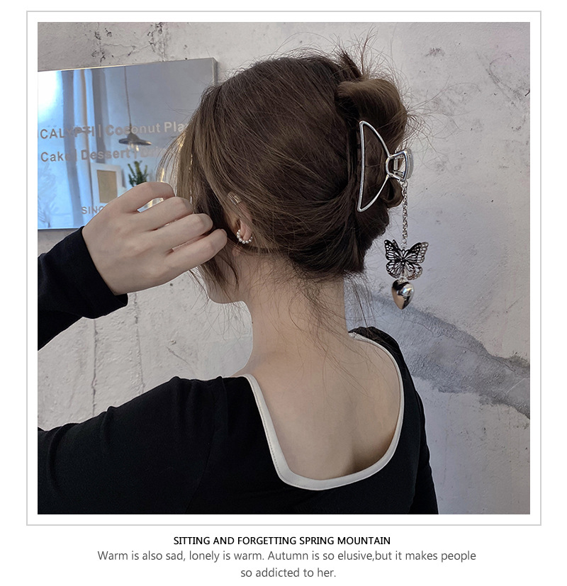 Kẹp Tóc Hình Bướm/Trái Tim Cỡ Lớn Phong Cách Hàn Quốc Cá Tính 22755