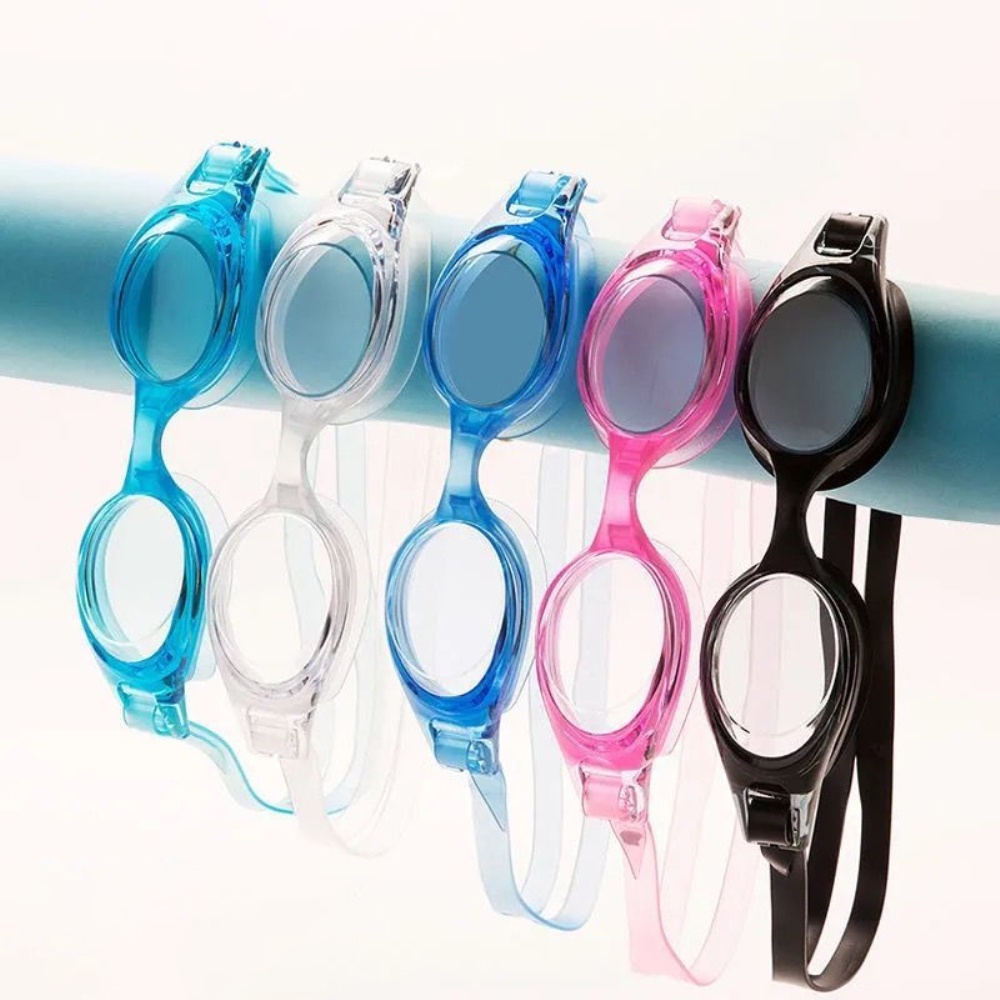 ⚡Còn Hàng⚡Kính Bơi Kính Bơi Chống Sương Mù Chống Nước Uv   Bị Bơi Mùa Hè Cho Trẻ Em Khung Silicon Có Nút  T Tai Mũi