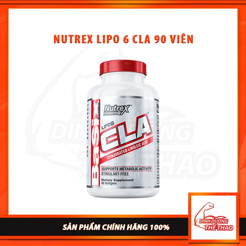 CLA Thực Phẩm Hỗ Trợ Đốt Mỡ Giảm Mỡ Bụng Giảm Cân Nutrex Lipo 6 Cla