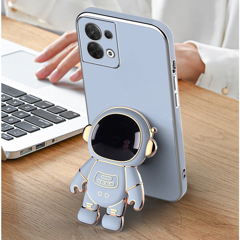 Ốp lưng Oppo Reno8 Reno 8Z Reno7 Reno 7Z Reno7 4g giá đỡ phi hành gia