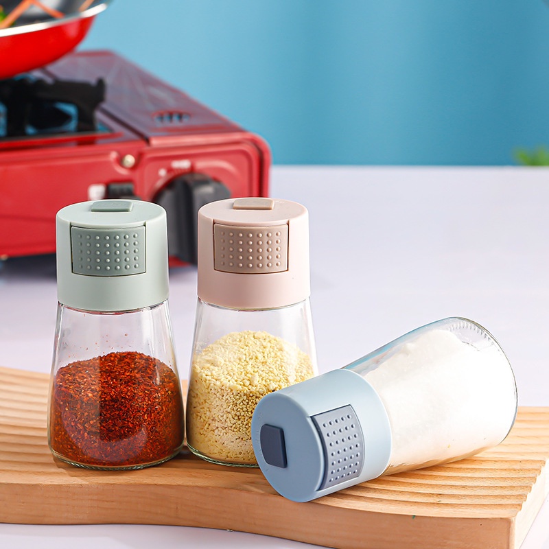 Lọ Thủy Tinh Đựng Gia Vị 180ML Màu Sắc Ngẫu Nhiên