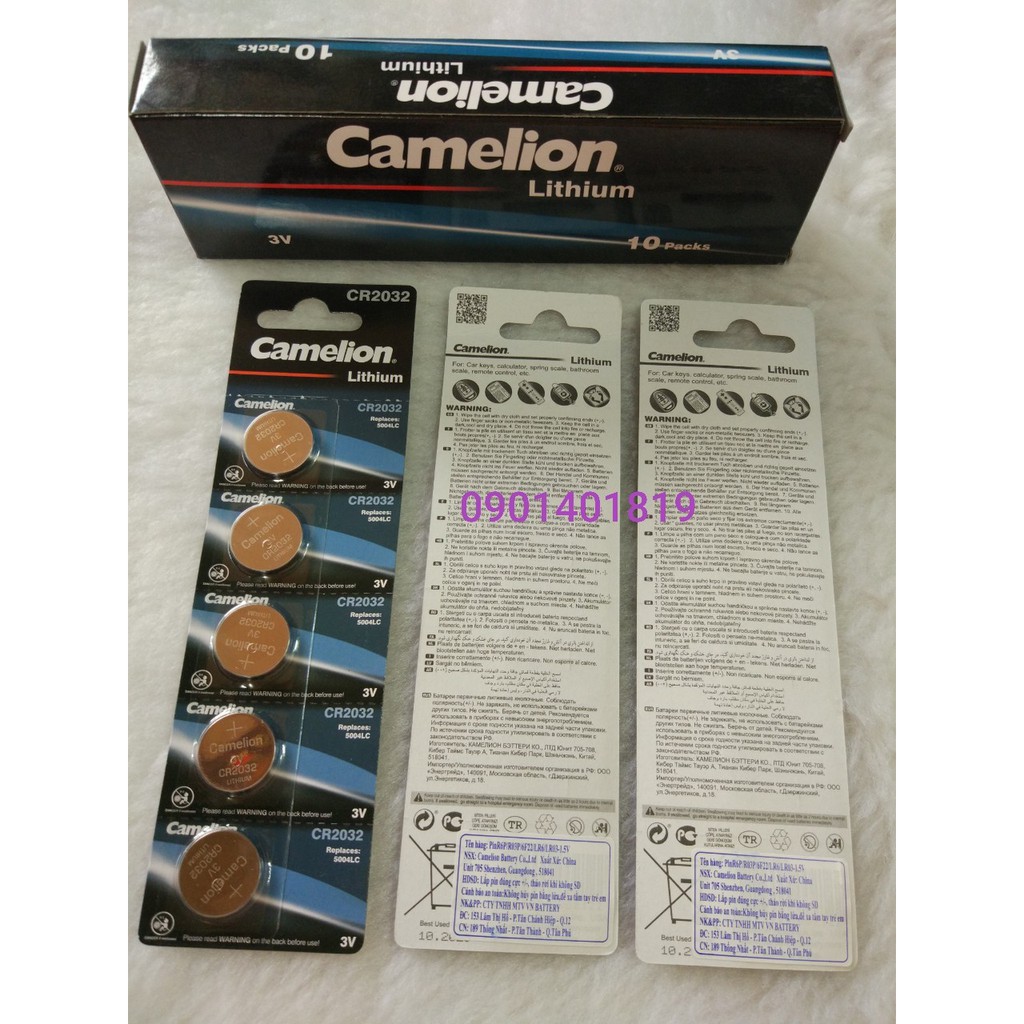 Pin CR2032 Camelion Dày ( Hàng Công Ty )