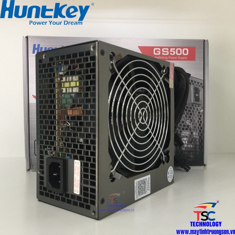 Nguồn Máy Tính HUNTKEY GS500 500W BH 36T | Đẳng Cấp Gaming