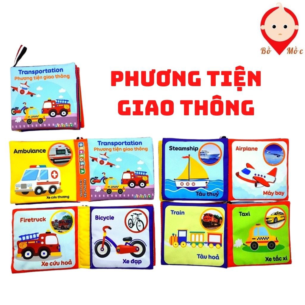 Tranh Vải In Họa Tiết Kích Thích Đa Giác Quan Chống Thấm Nước Cho Bé Vừa Học Vừa Chơi - Shop Bố Mốc