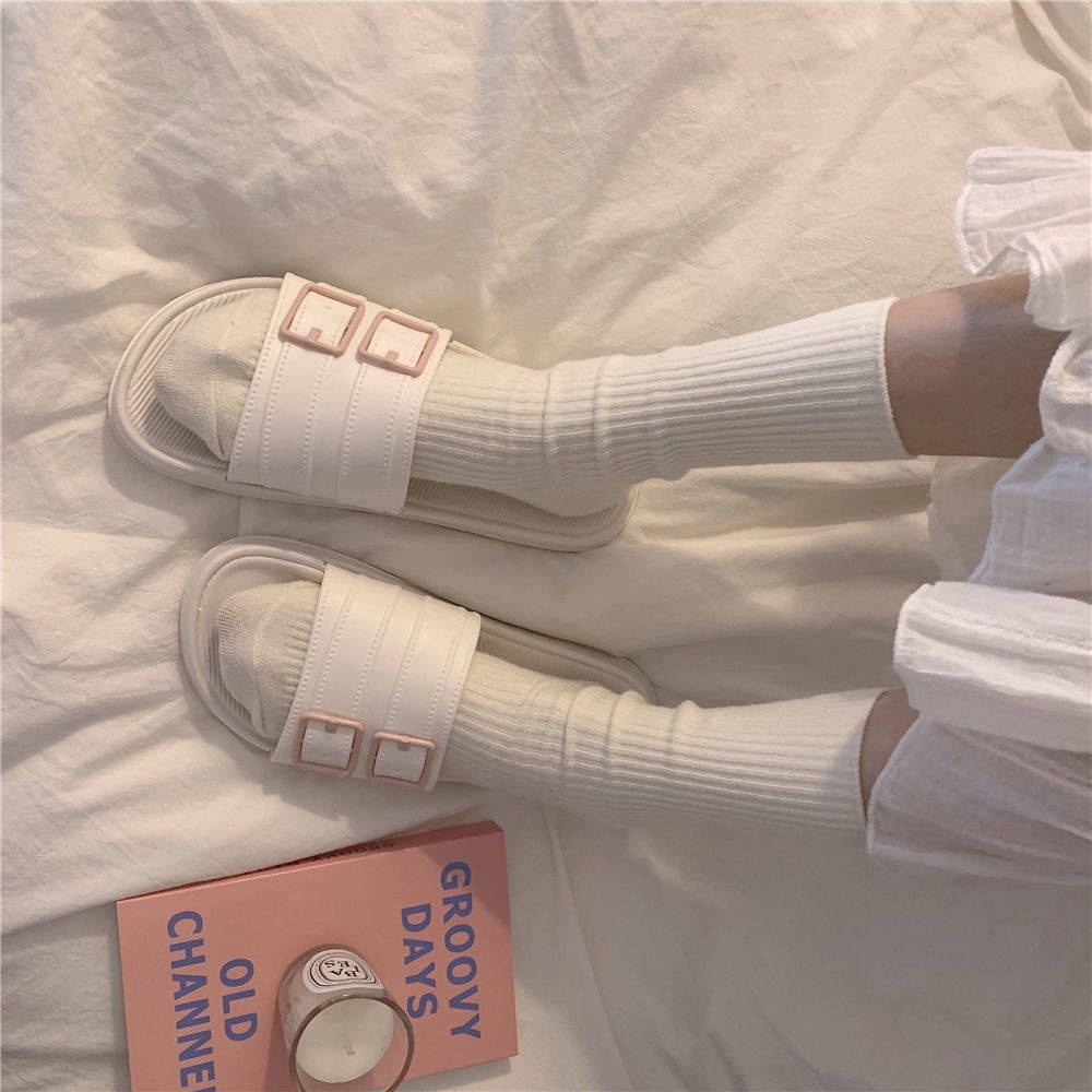 Trong Kho ❊Dép đi trong nhà Chống Trượt Thời Trang Mùa Hè Phong Cách Hàn Quốc Cho Nữ