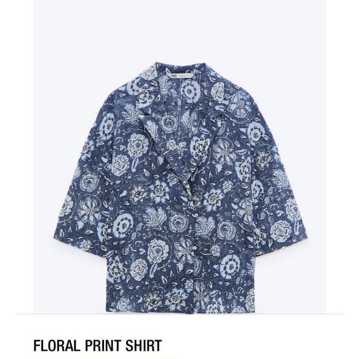 **ZARA** Pass Áo sơ mi dáng pyjama like new size XS