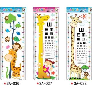 Decan dán tường thước đo chiều cao cho bé