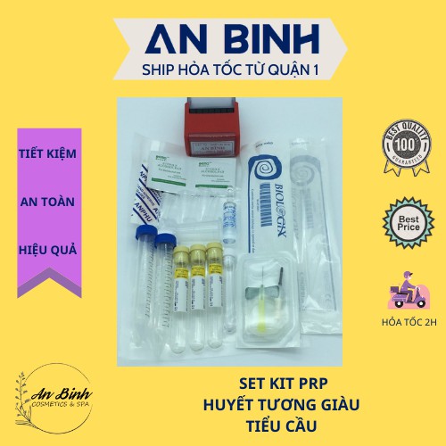 (Q1-HCM) BỘ KIT PRP TÁCH HUYẾT TƯƠNG GIÀU TIỂU CẦU (HÀNG CÔNG TY) - SET KIT PRP - AN BÌNH PHÂN PHỐI SỈ GIÁ TỐT