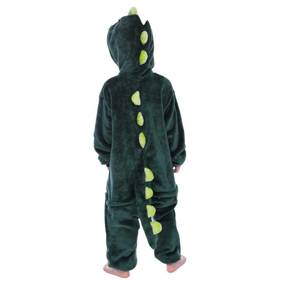 Bộ Đồ Khủng Long xanh liền thân lông mịn Pijama dành Cho Người Lớn và Trẻ Em Hoạt hình Cosplay Kigurumi Onesie