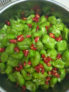 Cà na đập chua cay