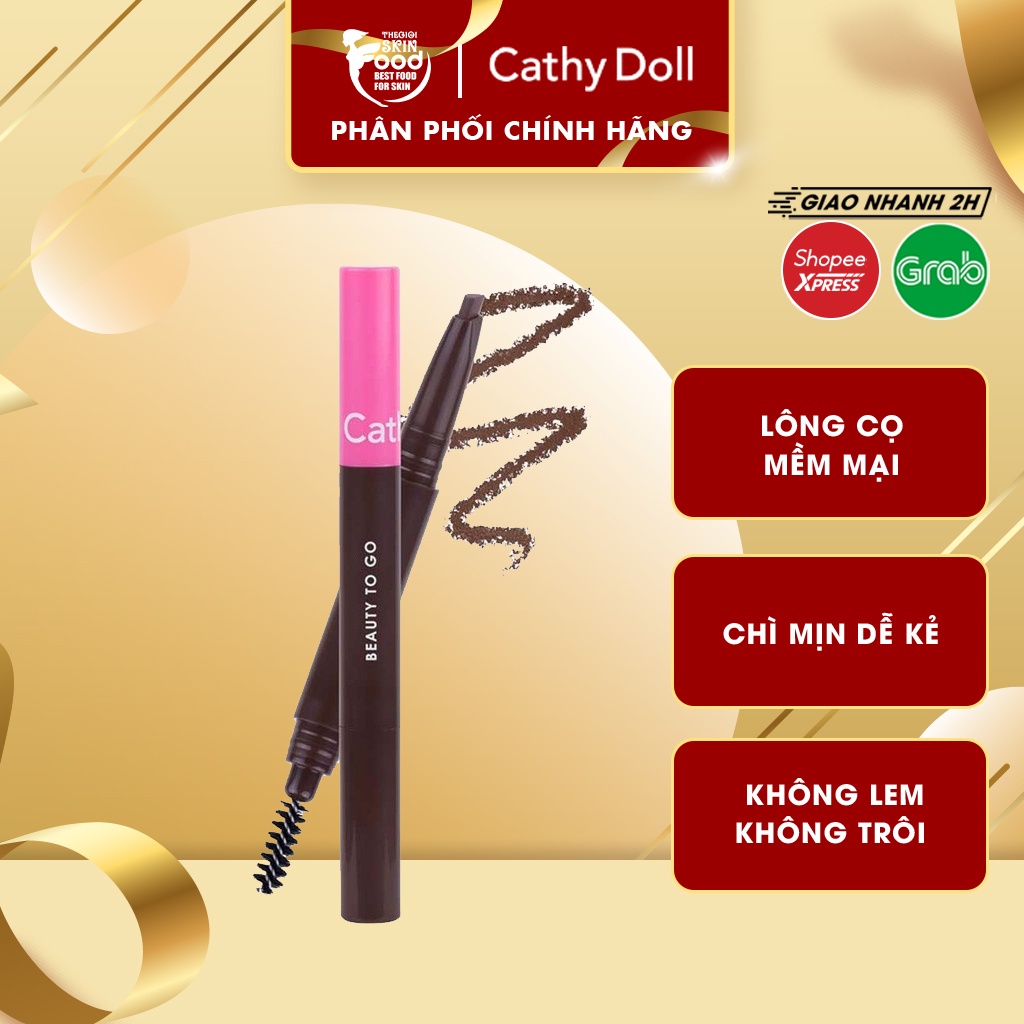 Chì Kẻ Mày Mini Cathy Doll Beauty To Go Economy Eye Brow Pencil 0.16g