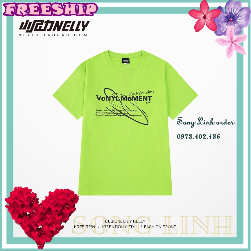 Áó thun cộc tay Nelly -Heybig mẫu VONYL MOMENT