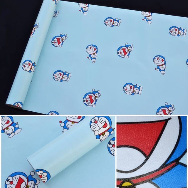 COMBO 2 cuộn Giấy dán tường doremon 01