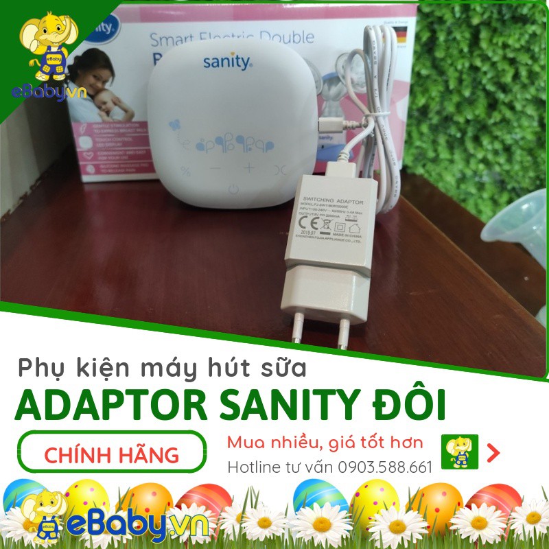 Củ sạc máy hút sữa Sanity đôi - Linh phụ kiện Adapter máy hút sữa Sanity đôi