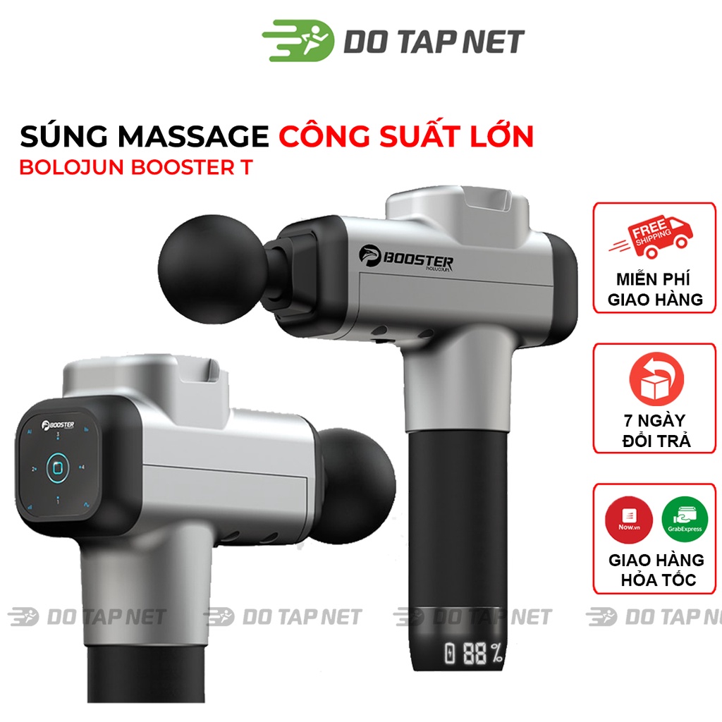 Súng Massage BOOSTER T [Chính Hãng], Súng Massage Gun Thư Giãn Cơ Bắp Trị Liệu Đau Nhức Mỏi