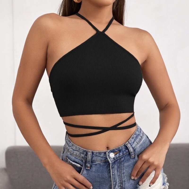 ÁO 2 DÂY BUỘC LƯNG SEXY PHONG CÁCH TRENDY GIÁ RẺ