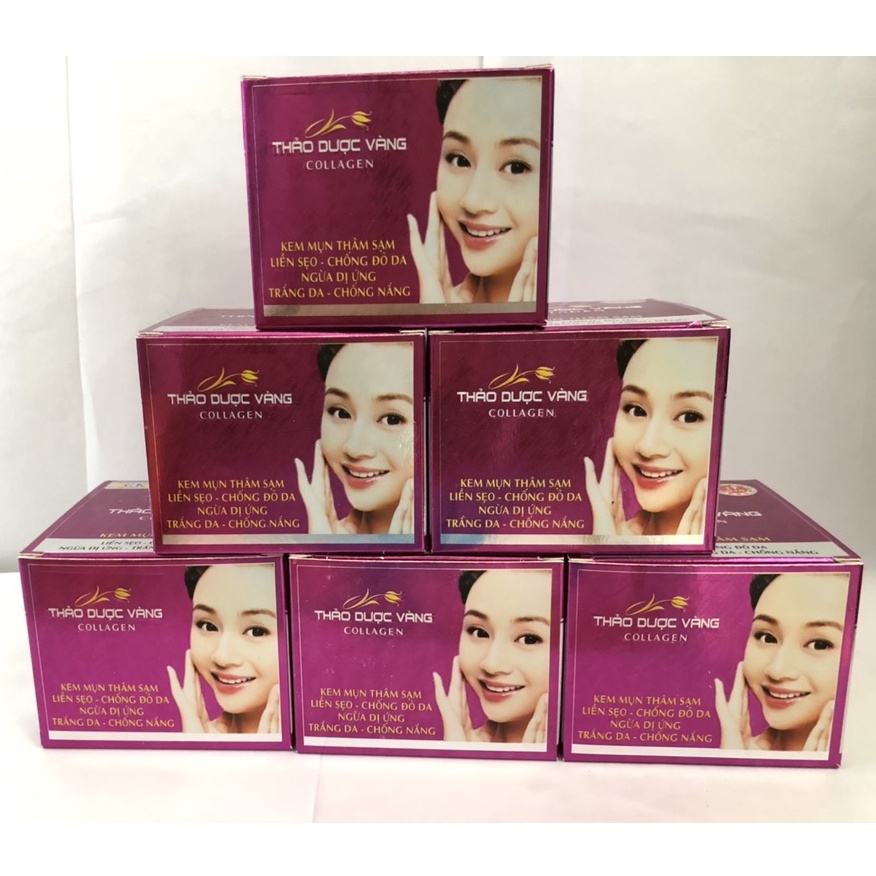 kem thảo dược vàng- kem mụn thâm sạm liền sẹo - chống đỏ da ngừa dị ứng trắng da - chống nắng