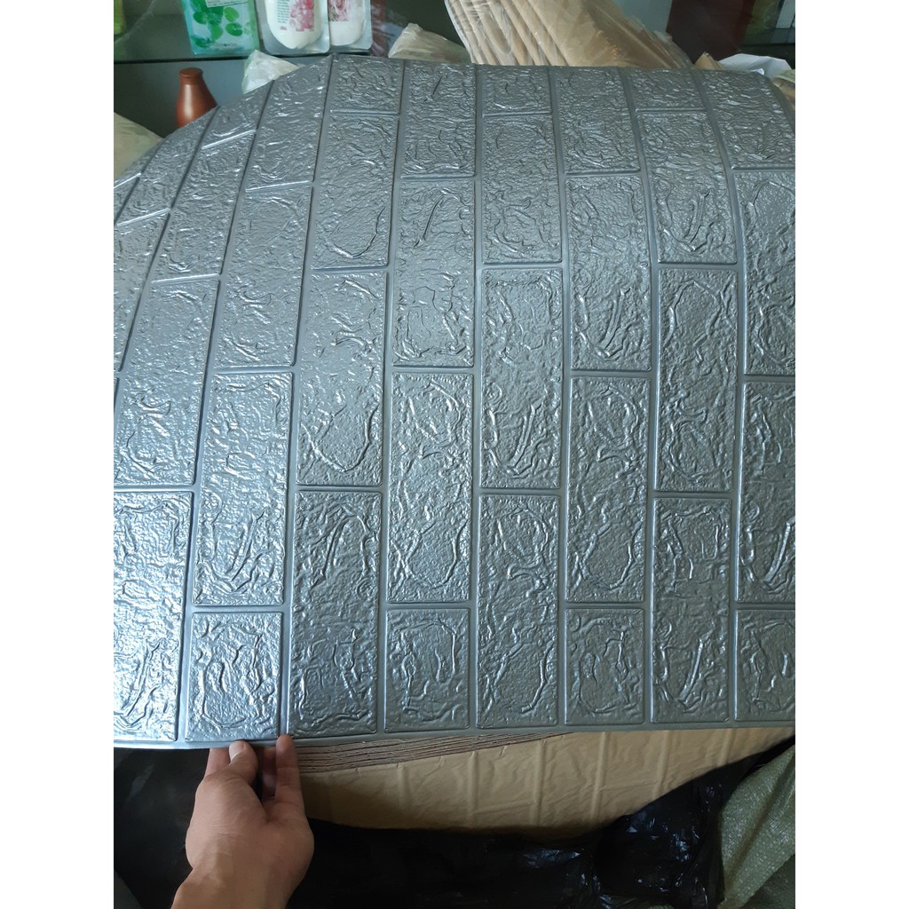 Xốp Dán Tường Dày 4mm khổ lớn 70x77cm