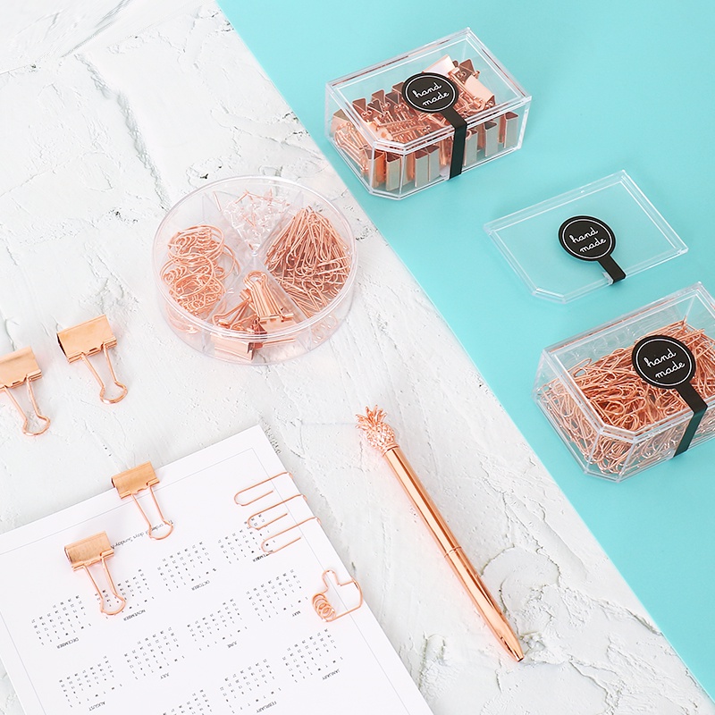 1 Hộp Kẹp Giấy Kim Loại Đa Năng