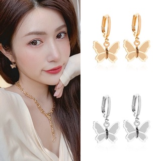 Khuyên tai phong cách Hàn Quốc hình con bướm thiết kế ngọt ngào cho phái nữ