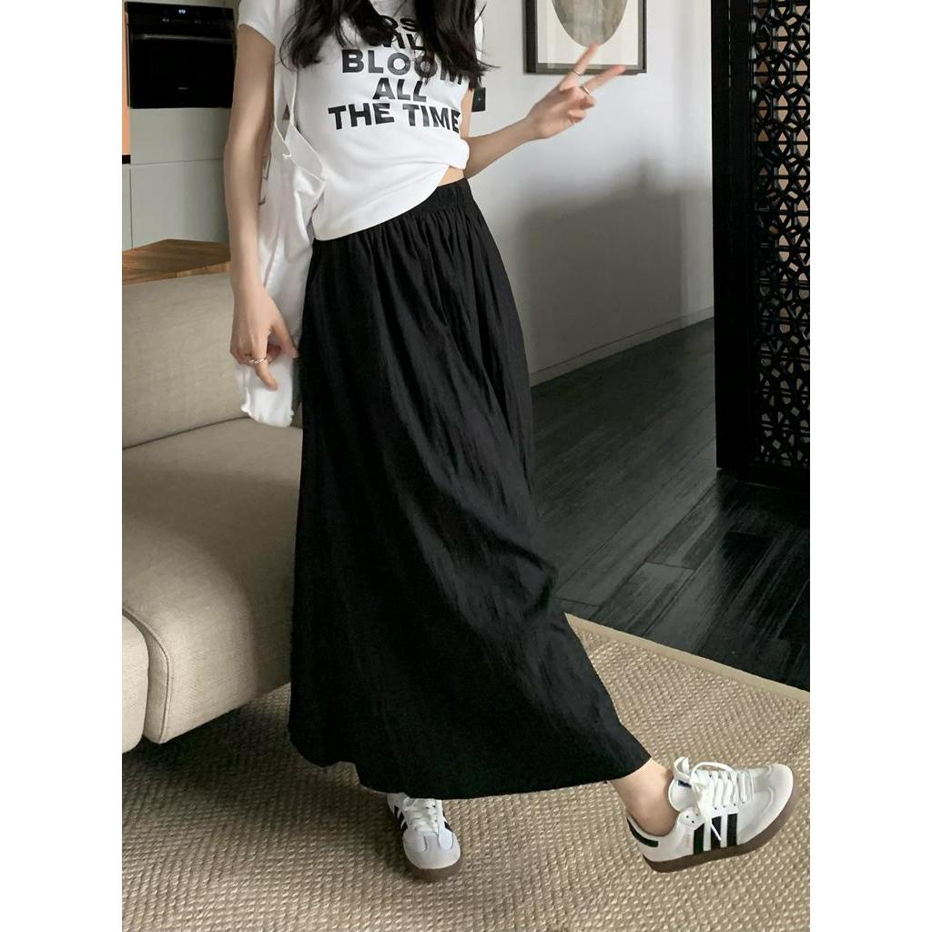 Chân Váy Chữ A Xếp Ly Lưng Cao Co Giãn Phong Cách Mới 64270