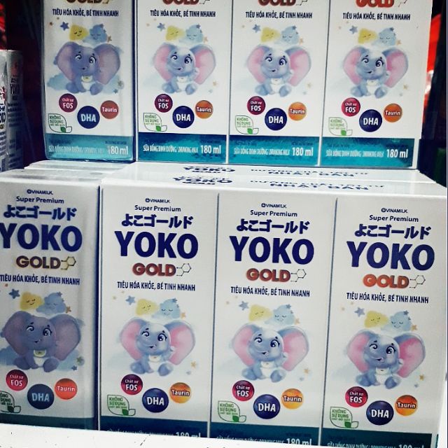 THÙNG 48 HỘP SỮA BỘT PHA SẴN YOKO 180ML