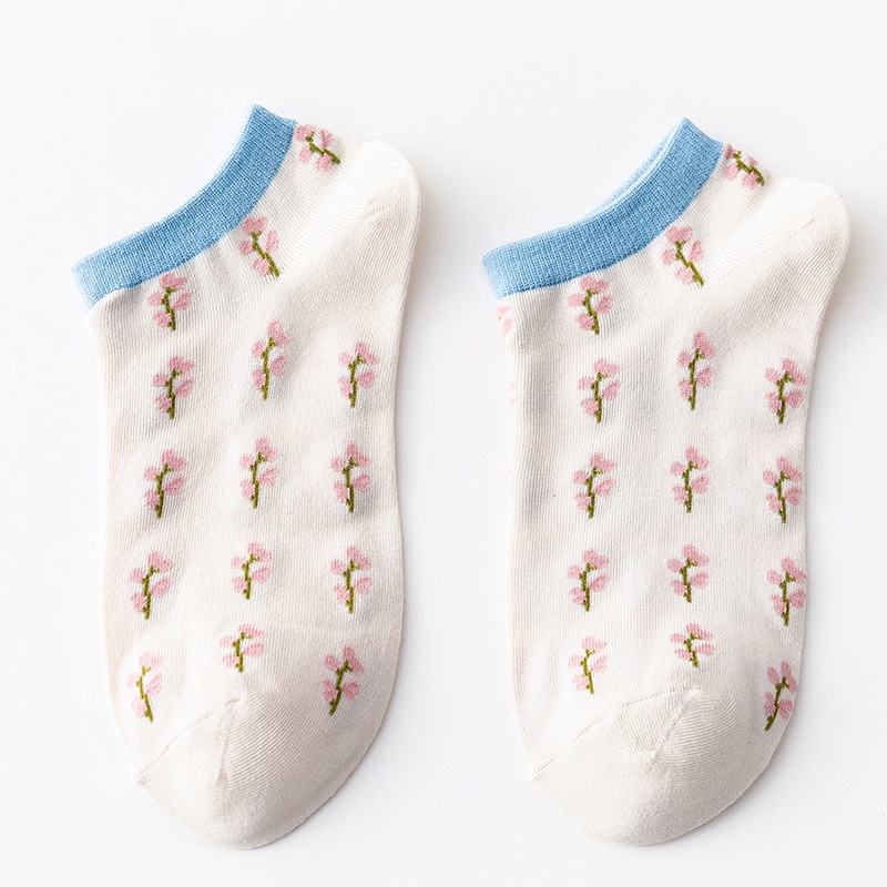 Vớ Cotton Mỏng Cổ Thấp Miệng Nông Dễ Thương Phong Cách Nhật Bản Thời Trang Xuân Thu Cho Nữ