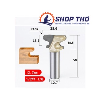 Mũi phay tideway - Tay nắm âm 1/2x1-1/8''(D=28.6mm)
