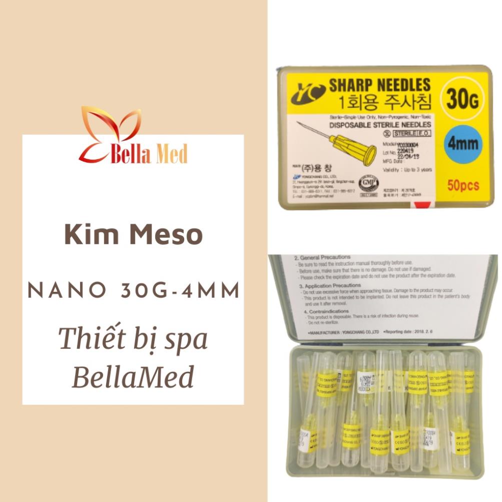 Đầu kim Nano tiêm dưỡng chất 34G - 4mm