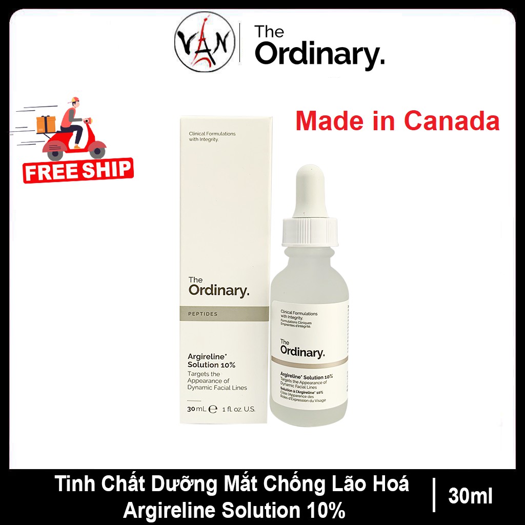 [ Ordinary phiên bản Canada ] Tinh chất dưỡng chống lão hóa vùng mắt the ordinary argireline solution 10% 30ml