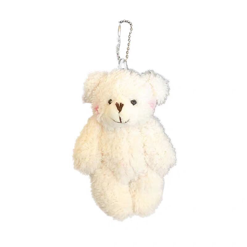 Móc khóa gấu bông dễ thương cute – Móc khóa treo balo gấu trắng PK61