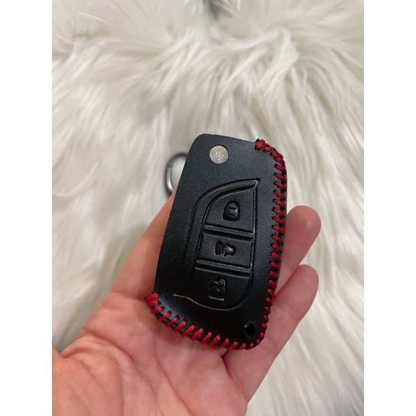 Bao Da Chìa Khoá Gập 3 nút Toyota Innova Fortuner