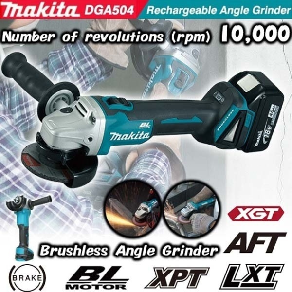 Máy Mài Cầm Tay Đa Năng Cho Makita Dga404 / Dga504 18v 100mm & 125mm