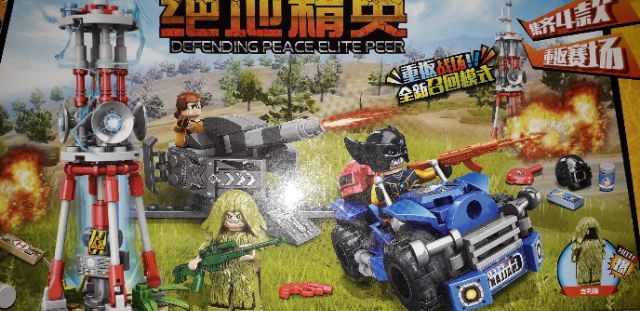Lắp ráp 1 hộp LegoPubg 99534 có nhiều chi tiết bằng nhựa ABS rất đẹp
