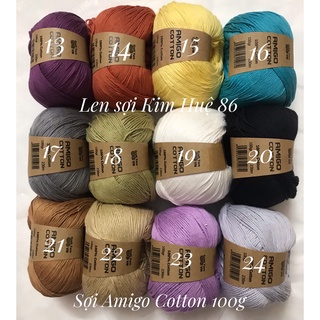 Sợi Amigo Cotton ( từ màu 21 đến màu 36)
