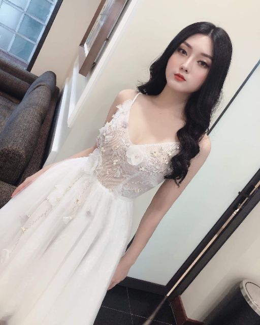 Váy 2 dây xòe công chúa _ hàng thiết kế