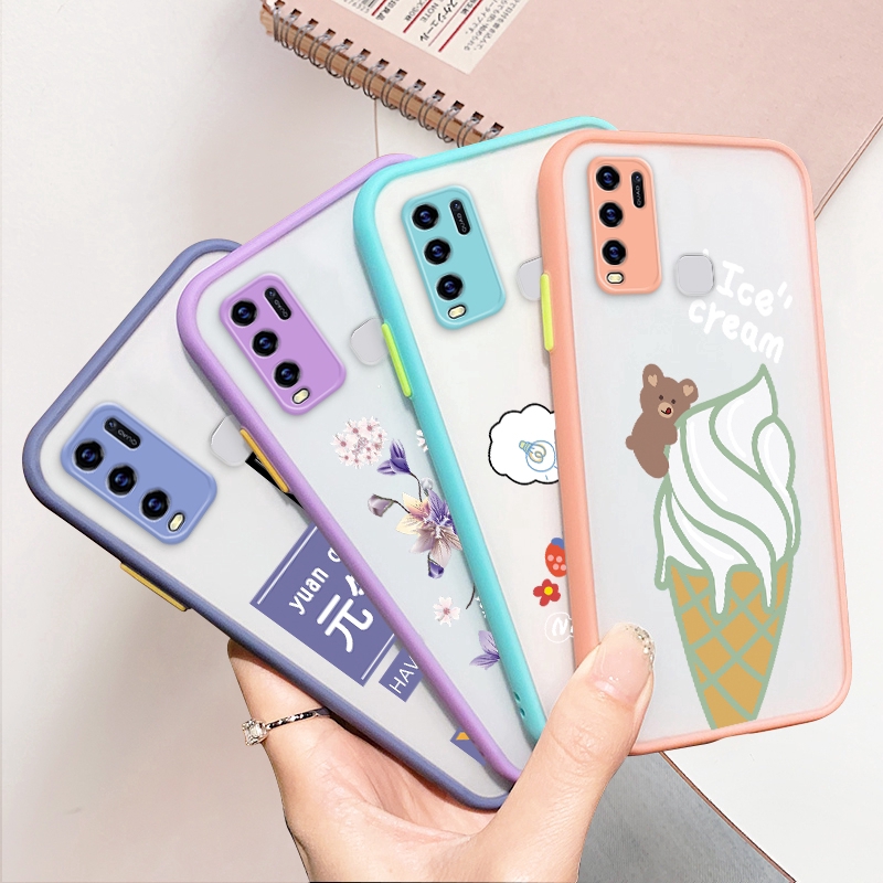 CASE VIVO Y50 Y30 S1 Z1 PRO V19 V17 V15 V9 Y19 Y17 Y15 Y12 Y91C Y91 Y93 Y95 X23 X27 X30 X50 Cartoon Skin feel soft Protect the camera case